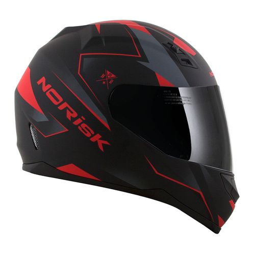 capacete NORISK FF391 STUNT STRIPES VERMELHO