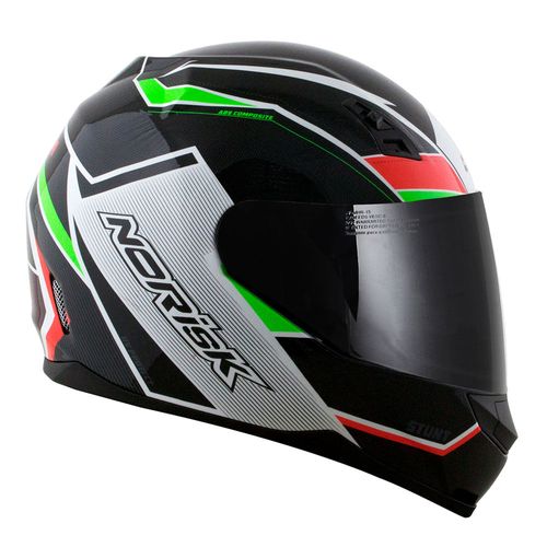 capacete NORISK FF391 STUNT STORM VERMELHO