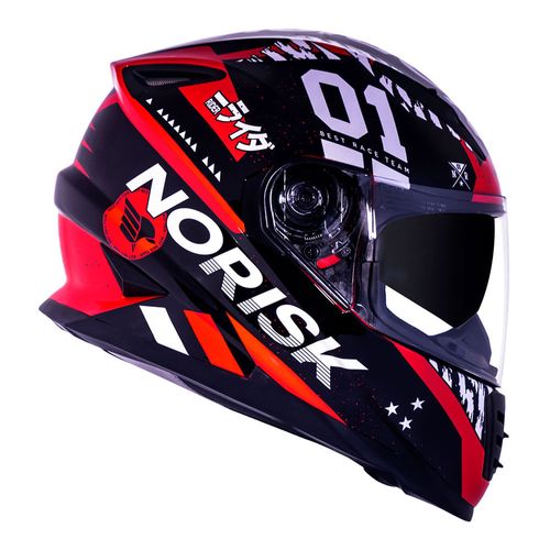 capacete NORISK SOUL TOKYO VERMELHO