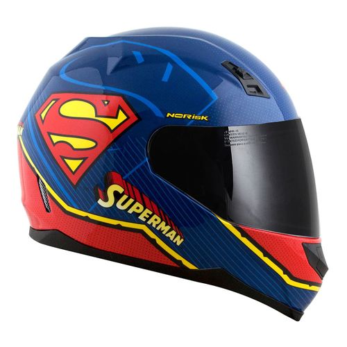 capacete NORISK FF391 STUNT DC SUPERMAN SYMBOL AZUL