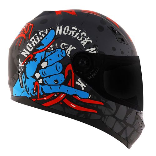 capacete NORISK FF391 STUNT ZOMBIE CINZA