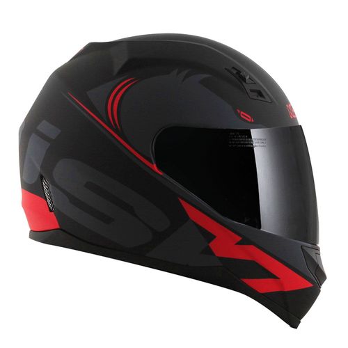 capacete NORISK FF391 STUNT SQUALO VERMELHO