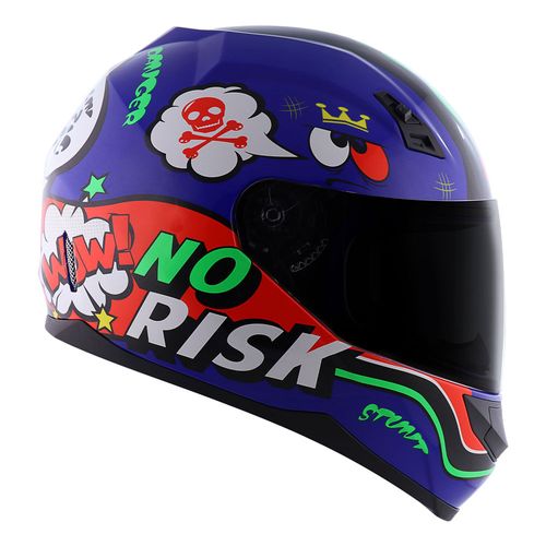 capacete NORISK FF391 STUNT PANIC AZUL
