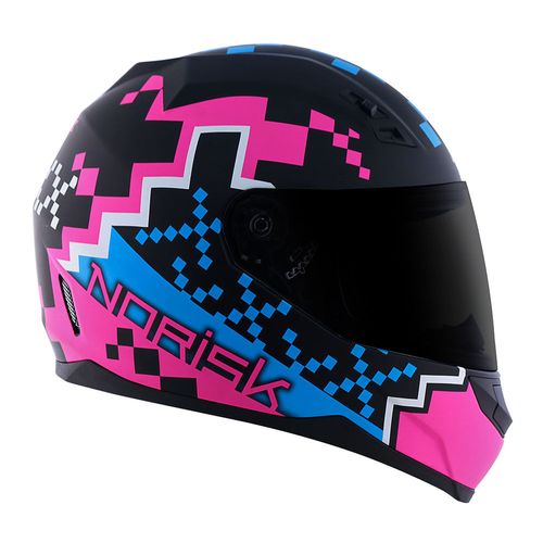 capacete NORISK FF391 STUNT PIXEL PRETO