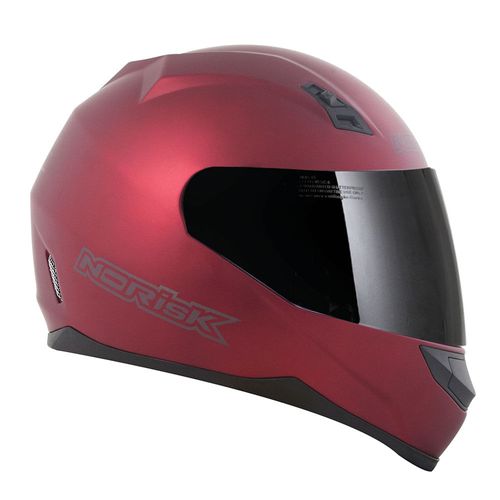 capacete NORISK FF391 STUNT MONOCOLOR VERMELHO FOSCO