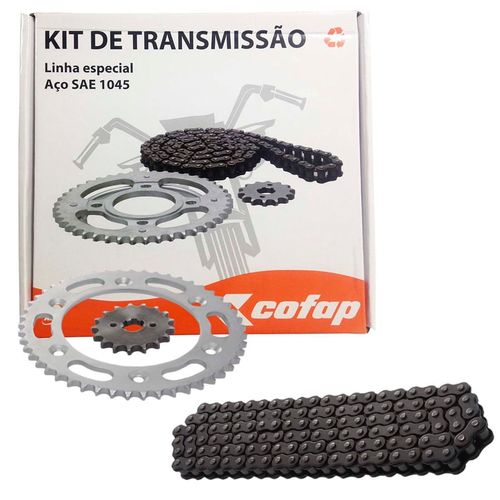 Kit Relação Xre 300 aço 1045 Cofap