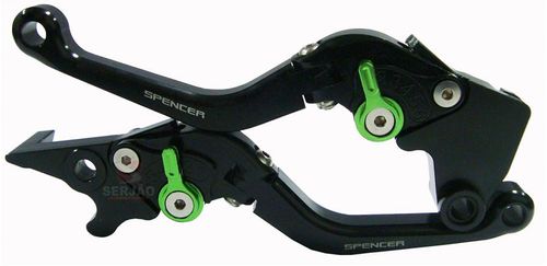 Manete Esportivo Ninja250 2008 a 2012 Articulado Preto