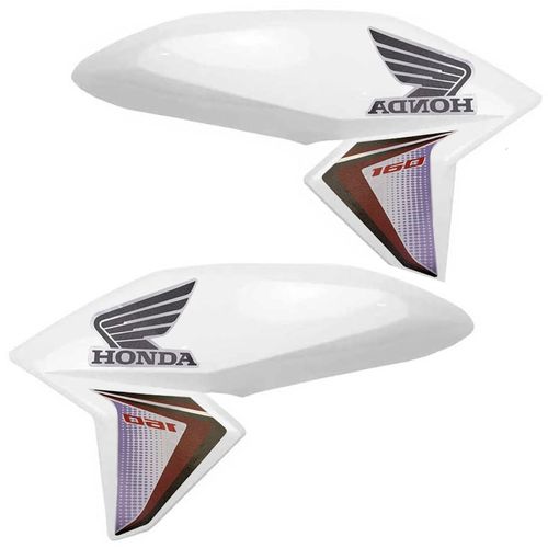 Aba Tanque Titan 160 2016 a 2018 Cores Adesivadas Par