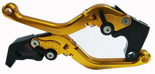 Manete Esportivo R1 R6 Articulado Dourado