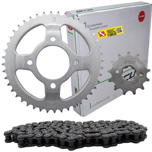 Kit Relação Completa Lander250, Teneré250 Scud C/ Retentor Aço 1045 Passo 520