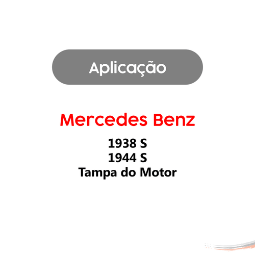Par Amortecedores Tampa Motor Ônibus Caio 42,7X25,7 Cm 37 Kg