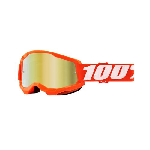 Óculos 100% Strata 2 Orange Lente Espelhada - Laranja