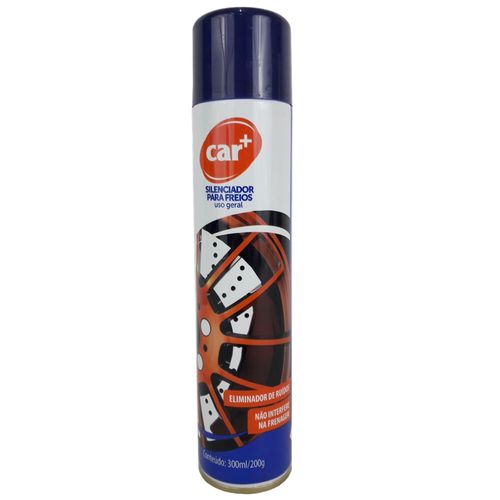 Silenciador para Freios Spray Car+ 300ml Eliminador de Ruídos e Não Interfere na Frenagem