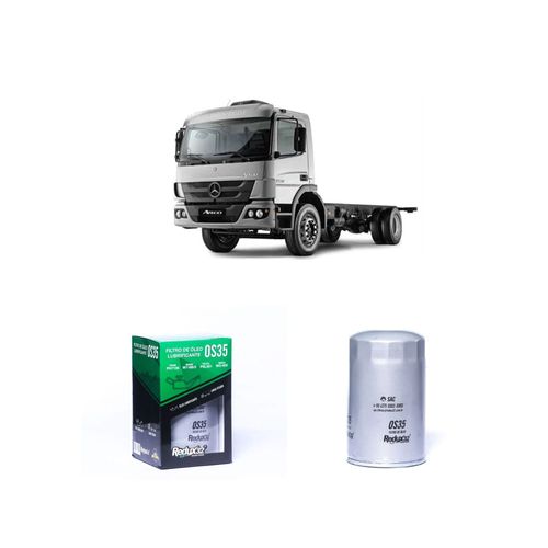 FILTRO ÓLEO REDUX32 OS35 31843301 PSL301 - MERCEDES BENZ 1720 K-A OM 366 LA DIESEL DE 1996 A 2022