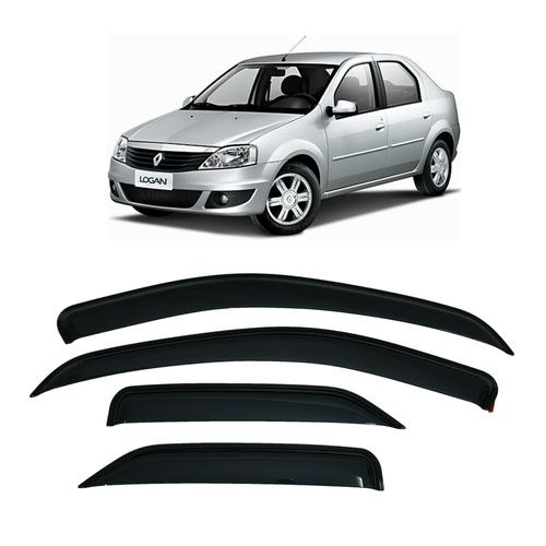 Calha de Chuva 4 Portas Renault Logan 2007 até 2013