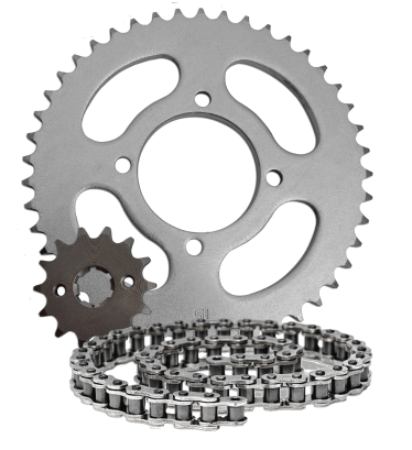 Kit Relação Transmissão Aço 1045 YBR 125 - Factor 125
