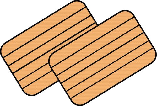 Piso náutico EVA Focker 275 Kit Plataforma Ocre