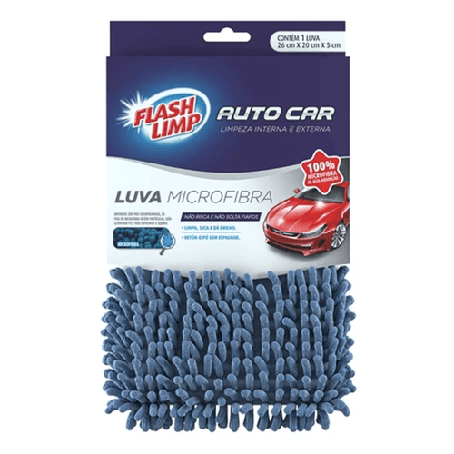 LUVA DE MICROFIBRA AUTO CAR FLASH LIMP