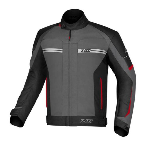 Jaqueta One 2 Masculina Preto/Cinza/Vermelho