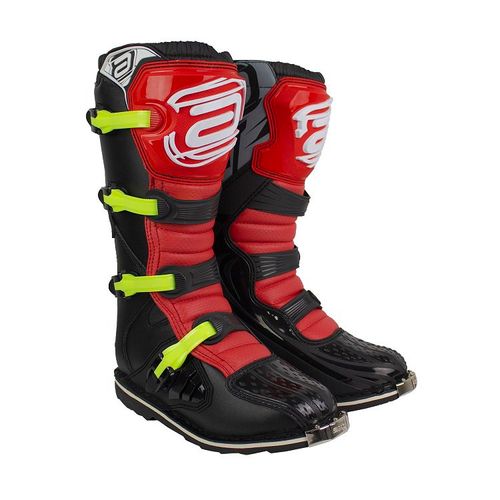 Bota ASW - Preto/Vermelho/Flúor