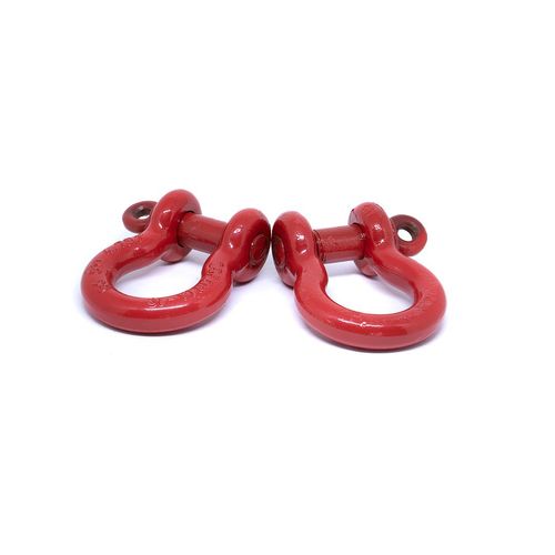 Par de Manilha Curva Alloy 5/8 - Vermelha
