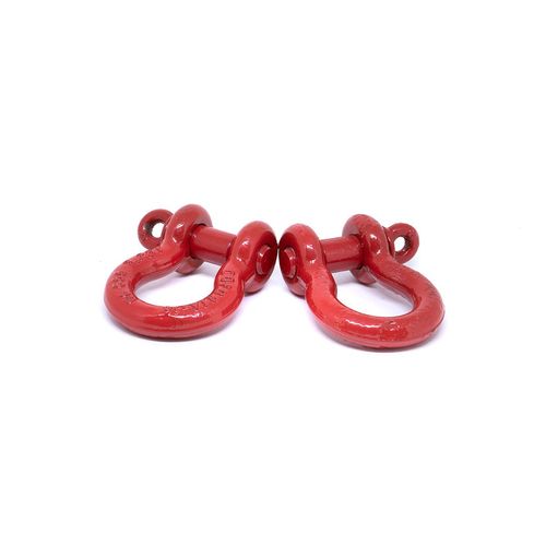 Par de Manilha Curva Alloy 3/4 - Vermelha