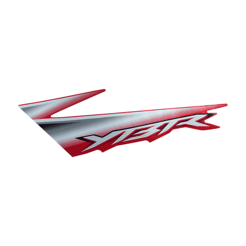 Faixa Adesivo da Tampa Lateral Esquerdo YBR 125 Vermelho 06 Original Yamaha