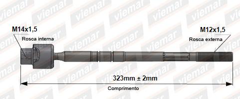 Barra Axial Corsa 99 Tigra 94 Caixa Saginaw Dhb Femea