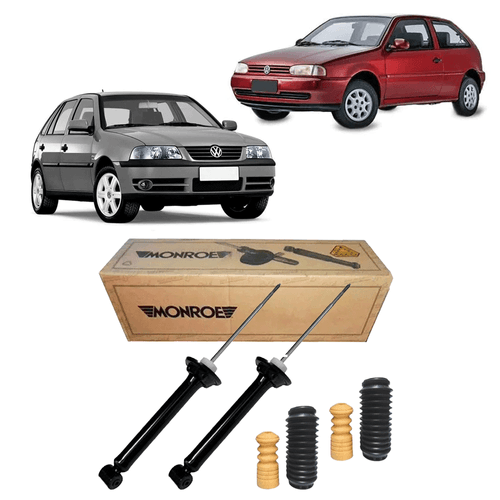 Par Amortecedores Traseiros Gol G2 G3 G4 1995 A 2014 + Kits
