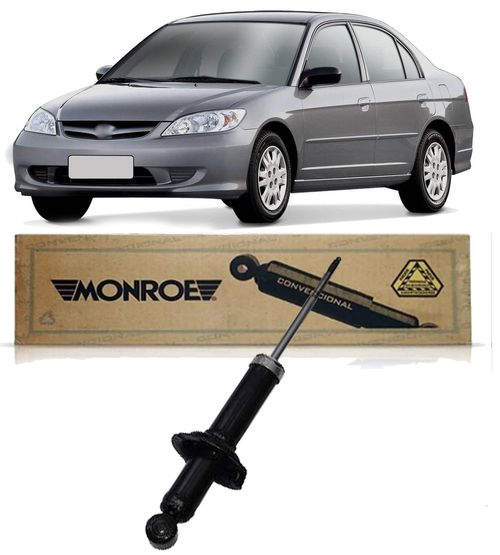 Amortecedor Traseiro Honda Civic 2001 A 2005