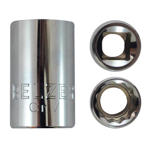 Soquete Estriado encaixe 1/2 ” 17 mm Belzer 204008BBR