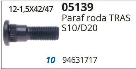 Parafuso Roda Blazer,S-10 Tras